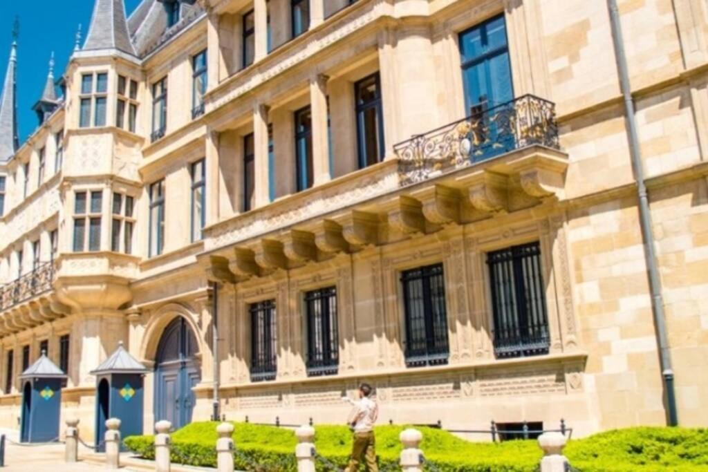 Large Family Retro Flat In City Center- Large Terrace & Garden View, Free Parking Luxembourg Exterior photo